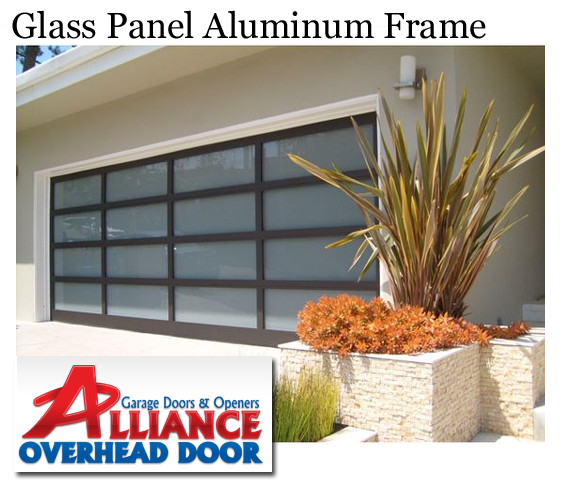 Glass Panel Aluminum Frame Garage Door