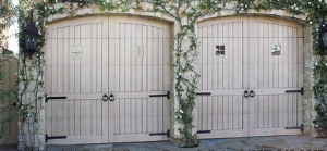 French Country Weathered Wood Garage Door