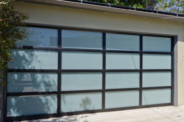 aluminum frame glass garage door