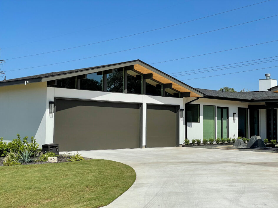 modern style garage door upgrade austin tx